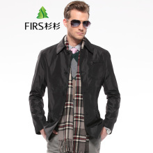 FIRS杉杉男裝2014秋裝新品 青年商務休閑翻領夾克外套評測